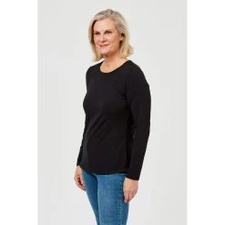 Khoko Basics Long Sleeve Core Tee Black -Savannah Shop 615760 C 0001 00 2