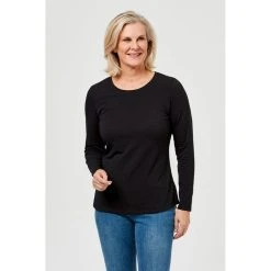Khoko Basics Long Sleeve Core Tee Black -Savannah Shop 615760 C 0001 00