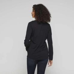 Khoko Basics Long Sleeve Core Tee Black -Savannah Shop 615760 C 0001 00 6