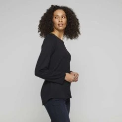 Khoko Basics Long Sleeve Core Tee Black -Savannah Shop 615760 C 0001 00 9