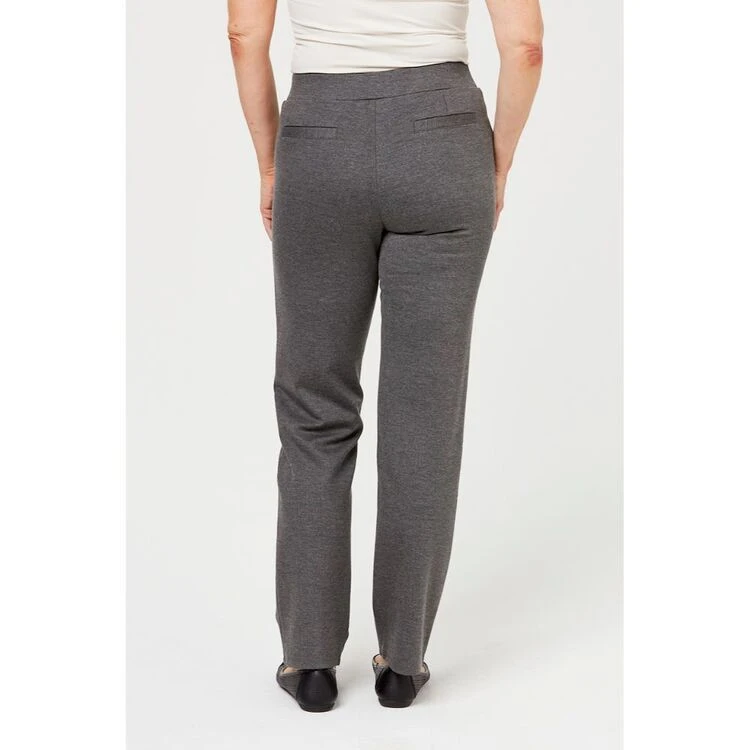 Savannah Straight Leg Ponte Pant Charcoal 4 Savannah Straight Leg Ponte Pant Charcoal - Image 2