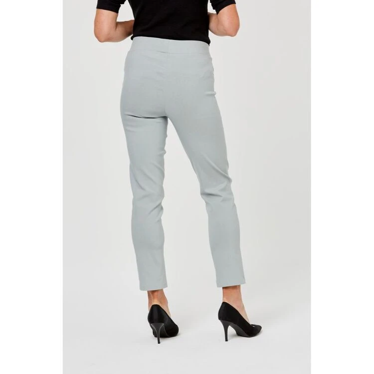 Savannah Bengaline Full Length Pant Silver 3 Savannah Bengaline Full Length Pant Silver - Image 2