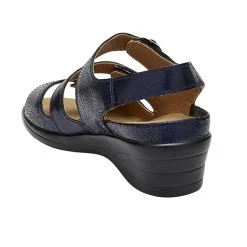 Natural Comfort Ashland Women's Wedged Sandal Navy -Savannah Shop 622171 C 0410 00 2