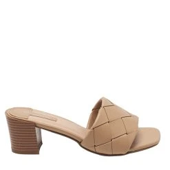 Khoko Evelyn Women's Block Heel Mule Tan 8 -Savannah Shop 623011 C 0921 66