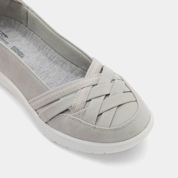 Cloud Steppers By Clarks Adella Poppy Women's Leisure Slip On Grey 3 Cloud Steppers By Clarks Adella Poppy Women's Leisure Slip On Grey