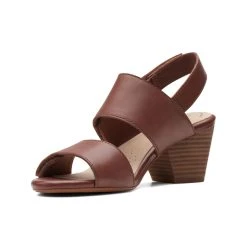 Cloud Steppers By Clarks Lorene Bright Women's Heeled Sandal Tan 7 UK -Savannah Shop 624389 C 0921 66