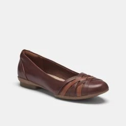 Cloud Steppers By Clarks Sara Clover Women's Ballet Mahogany 6 UK -Savannah Shop 624390 C 0601 61 2
