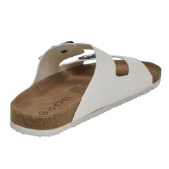 Khoko Cleo Women's Double Strap Footbed Sandal White -Savannah Shop 624400 C 0100 00 2