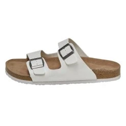Khoko Cleo Women's Double Strap Footbed Sandal White -Savannah Shop 624400 C 0100 00