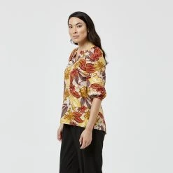 JB Jayson Brunsdon Puff Sleeve Top Tropic 8 JB Jayson Brunsdon Puff Sleeve Top Tropic -Savannah Shop 624457 C 0422 23 2