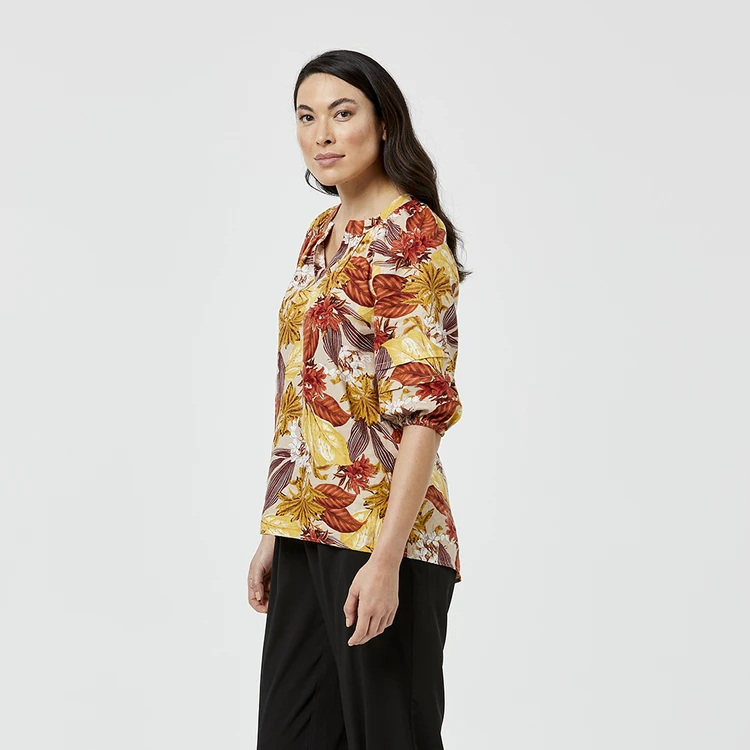 JB Jayson Brunsdon Puff Sleeve Top Tropic 5 JB Jayson Brunsdon Puff Sleeve Top Tropic - Image 3