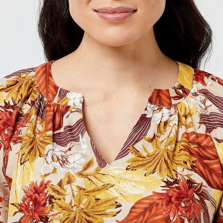 JB Jayson Brunsdon Puff Sleeve Top Tropic 3 JB Jayson Brunsdon Puff Sleeve Top Tropic