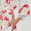 Sash & Rose Woven Kimono Gown Ivory & Rose Extra Small -Savannah Shop 624816 C 1271 04 4