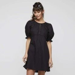 Stella Meg Ladder Trim Dress Black -Savannah Shop 626722 C 0001 00