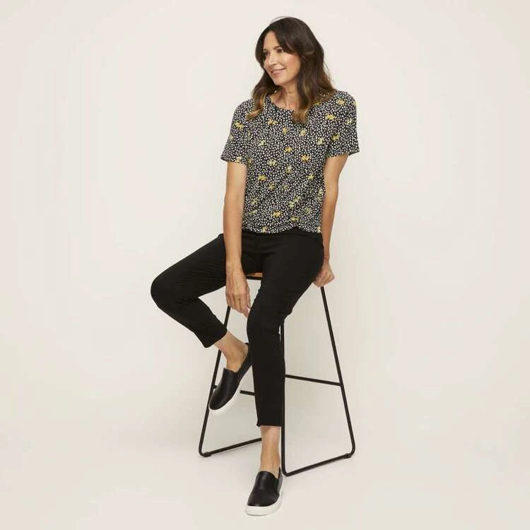 Khoko Smart Full Length Bengaline Pant Black 4 Khoko Smart Full Length Bengaline Pant Black - Image 2