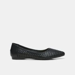 Savannah Scarlete Pointed Toe Woven Ballet Black 7 -Savannah Shop 629503 C 0001 00 2