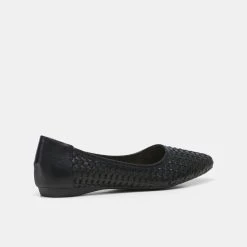 Savannah Scarlete Pointed Toe Woven Ballet Black 7 -Savannah Shop 629503 C 0001 00 5