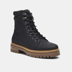 Khoko Cher Lace Up Combat Boot Black 8 -Savannah Shop 629505 C 0001 00 2