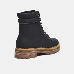 Khoko Cher Lace Up Combat Boot Black 8 -Savannah Shop 629505 C 0001 00 3