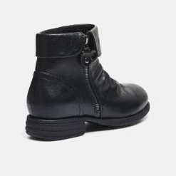 Savannah Carlson Ruched Ankle Boot With Side Zip Black -Savannah Shop 629646 C 0001 00 3