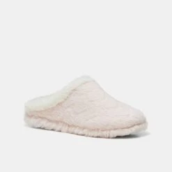 Sash & Rose Bardot Heart Scuff Slipper Pink -Savannah Shop 630873 C 0650 00 3