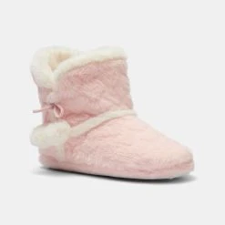 Sash & Rose Birdie Heart Slipper Boot Pink 7 -Savannah Shop 630876 C 0650 00 2