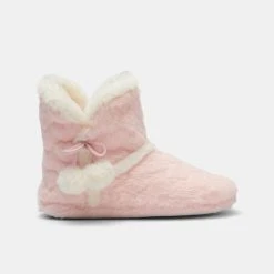 Sash & Rose Birdie Heart Slipper Boot Pink 7 -Savannah Shop 630876 C 0650 00