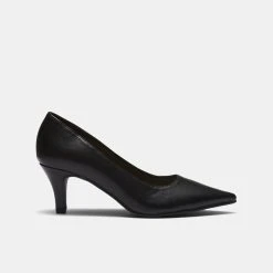 Khoko Mila Block Heel Court Shoe Black -Savannah Shop 630885 C 0001 00