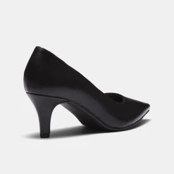 Khoko Mila Block Heel Court Shoe Black -Savannah Shop 630885 C 0001 00 3