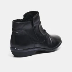 Hush Puppies Patty Ruched Ankle Boot Black -Savannah Shop 630975 C 0001 00 3