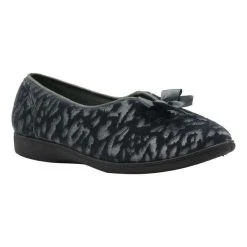 Grosby Veronica Bow Slipper Black