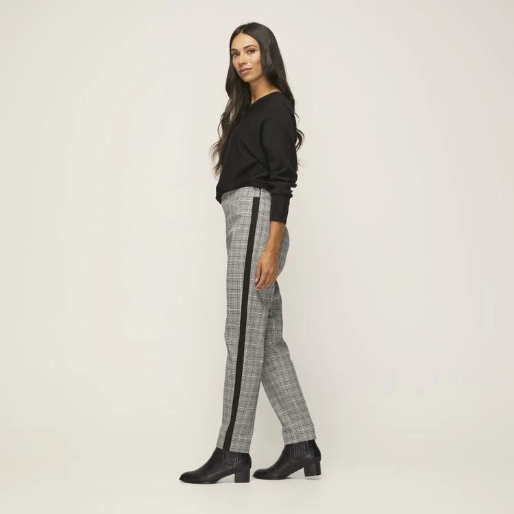 Jane Lamerton Contrast Houndstooth Pant Black & Ivory 4 Jane Lamerton Contrast Houndstooth Pant Black & Ivory - Image 2