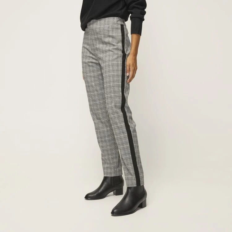 Jane Lamerton Contrast Houndstooth Pant Black & Ivory 3 Jane Lamerton Contrast Houndstooth Pant Black & Ivory