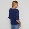 Savannah Square Neck Lace Detail Top Navy -Savannah Shop 631770 C 0410 00 2