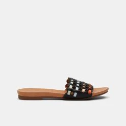 Savannah Bree Woven Slide Black -Savannah Shop 638982 C 0001 00