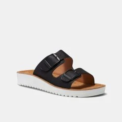 Savannah Meg 20mm Double Strap Sandal Black -Savannah Shop 638983 C 0001 00 2