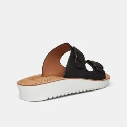 Savannah Meg 20mm Double Strap Sandal Black -Savannah Shop 638983 C 0001 00 3