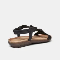 Savannah Women's Pearl Sandal With Flower Detail Black 7 Savannah Women's Pearl Sandal With Flower Detail Black -Savannah Shop 638988 C 0001 00 3