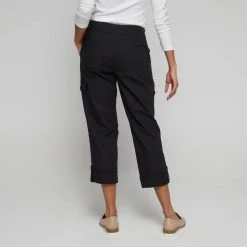 Savannah Women's Rib Waist Long Length Pants Black -Savannah Shop 639787 C 0001 00 2