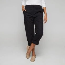 Savannah Women's Rib Waist Long Length Pants Black -Savannah Shop 639787 C 0001 00
