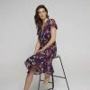 Jane Lamerton Ruffle Front Burnout Dress Abstract Print Multicoloured Print 10 -Savannah Shop 640556 C 0964 40 5