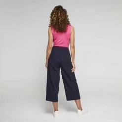 Jane Lamerton Pintuck Culotte Fr Navy -Savannah Shop 640561 C 0410 44 2