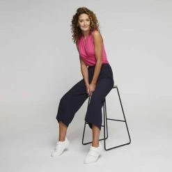 Jane Lamerton Pintuck Culotte Fr Navy -Savannah Shop 640561 C 0410 44 3