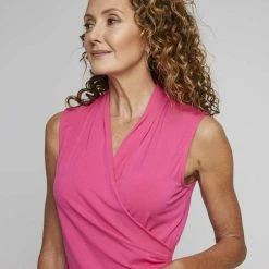 Jane Lamerton Drape Front Jersey Top Cyclamen -Savannah Shop 640564 C 0660 69