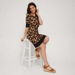 Savannah Shift Jersey Dress Whisper -Savannah Shop 641838 C 0682 25