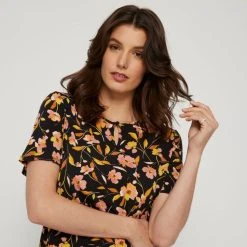 Savannah High Low Hem Jersey Tee Whisper