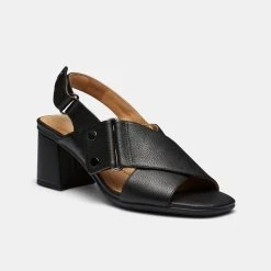 Hush Puppies Flashback Crossover Sandal Black 7 -Savannah Shop 641913 C 0001 00 2