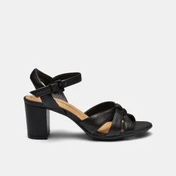 Hush Puppies Lorena Knot Front Block Heel Black 9 Hush Puppies Lorena Knot Front Block Heel Black -Savannah Shop 641915 C 0001 00