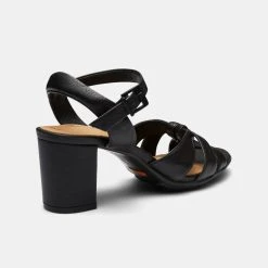 Hush Puppies Lorena Knot Front Block Heel Black 7 Hush Puppies Lorena Knot Front Block Heel Black -Savannah Shop 641915 C 0001 00 3