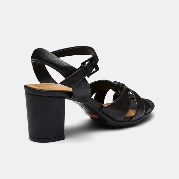 Hush Puppies Lorena Knot Front Block Heel Black 4 Hush Puppies Lorena Knot Front Block Heel Black - Image 2